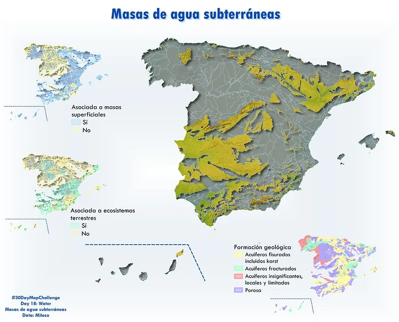 Subterraneal water in Spain